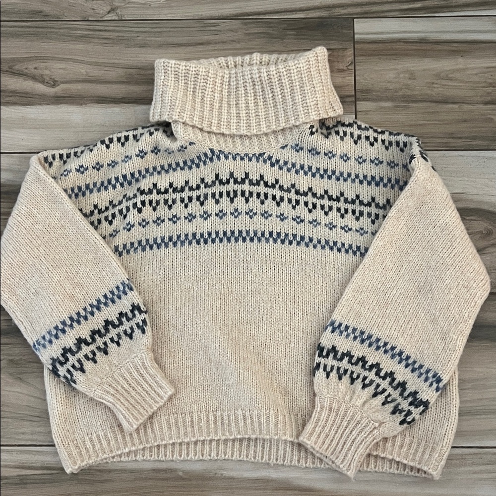 Madewell Somervell Fair Isle chunky sweater